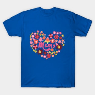 Mom Floral Heart T-Shirt